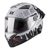 Kask integralny AXXIS FENIX CYBERPUNK C4 GLOSS szary czarny