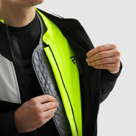 Kurtka tekstylna REBELHORN HIFLOW V BLACK/GREY/FLUO YELLOW czarny szary żółty fluo