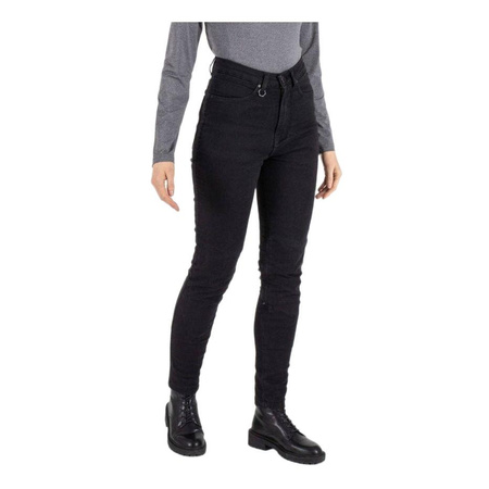 Jeansy motocyklowe damskie KNOX SCARLETT BLACK czarny