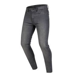 Jeansy motocyklowe OZONE STRIKER SLIM FIT WASHED GREY szary