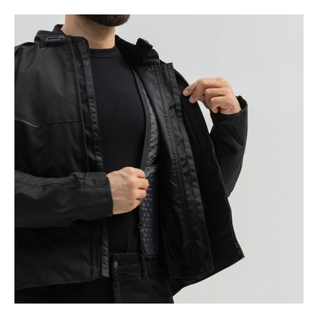 Kurtka tekstylna BROGER GRID BLACK czarny