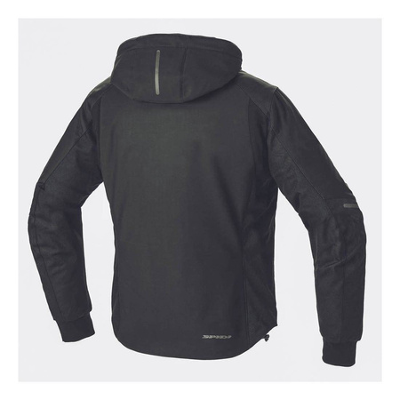 Bluza motocyklowa SPIDI HOODIE ARMOR H2OUT BLACK czarny