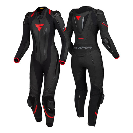 Kombinezon jednoczęściowy damski SHIMA MIURA RS BLACK/RED czarny czerwony