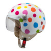 Kask otwarty NZI PASARELA LUNAR MULTICOLOR MATT biały czerwony niebieski różowy żółty