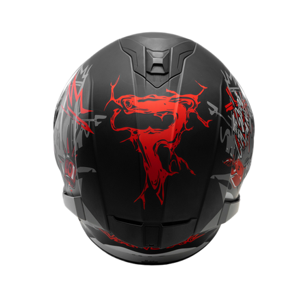 Kask integralny AIROH SPARK 2 CRUZE BLACK GREY MATT czarny szary czerwony