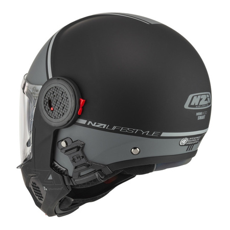 Kask szczękowy NZI MINIMOD SMART BLACK ANTRACITE MATT czarny szary