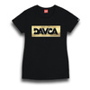 Koszulka T-shirt damska DAVCA LOGO BLACK/GOLD czarny złoty
