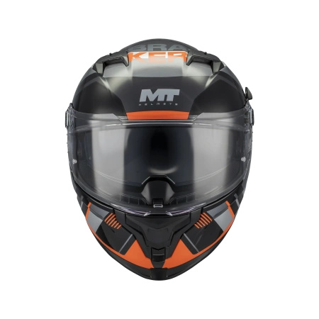Kask integralny MT BRAKER SV INCEPTION ORANGE/SILVER/GREY pomarańczowy srebrny czarny