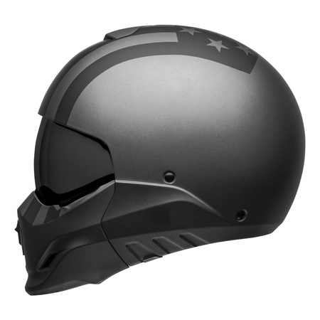 Kask szczękowy BELL BROOZER FREE RIDE MATTE GREY/BLACK czarny szary