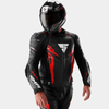 Kurtka skórzana SHIMA MISSION ST G2 BLACK/RED czarny czerwony