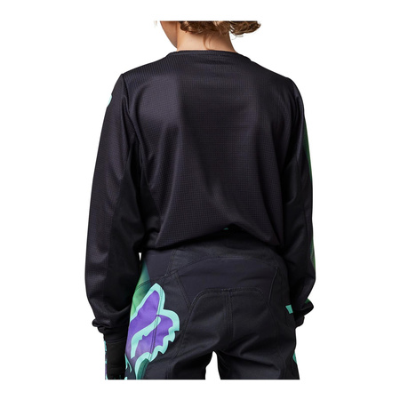 Bluza cross dziecięca FOX JUNIOR 180 TOXSYK BLACK czarny zielony niebieski