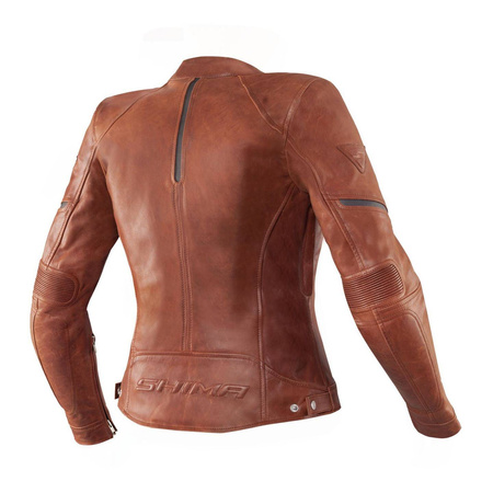 Kurtka skórzana damska SHIMA MONACO BROWN brązowy