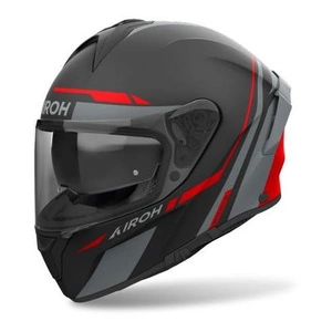 Kask integralny AIROH SPARK 2 SPINNER ORANGE MATT czarny pomarańczowy fluo szary