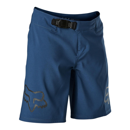 Spodenki rowerowe dziecięce FOX JUNIOR DEFEND DARK INDIGO granatowy