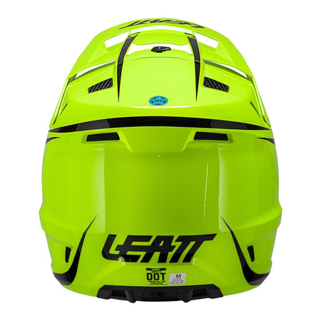 Kask cross z goglami LEATT KIT MOTO 3.5 NEON YELLOW żółty fluo