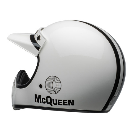 Kask cross BELL MOTO3 ECE6 SMQ AGS WHITE/BLACK biały czarny