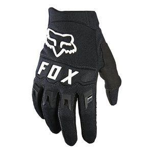 Rękawice cross dziecięce FOX JUNIOR DIRTPAW BLACK/WHITE czarny biały