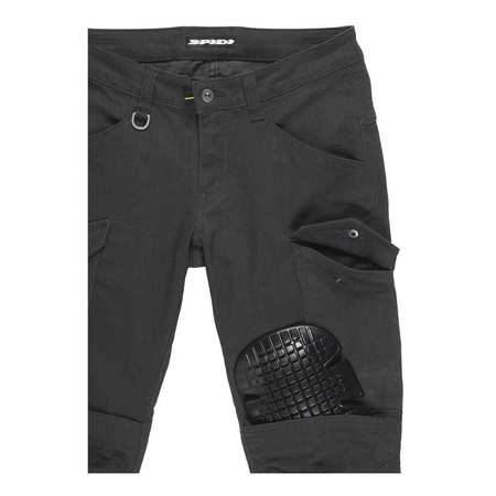 Jeansy motocyklowe SPIDI PATHFINDER CARGO ANTHRACITE czarny