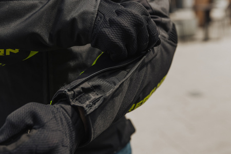 Kurtka tekstylna REBELHORN VANDAL BLACK/FLUO YELLOW czarny żółty fluo