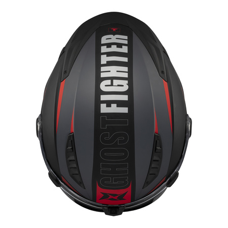 Kask szczękowy AXXIS GHOSTFIGHTER SV MANIAC B5 MATT czarny czerwony