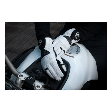 Rękawice szosowo-turystyczne damskie SHIMA CALDERA BIALA biały czarny