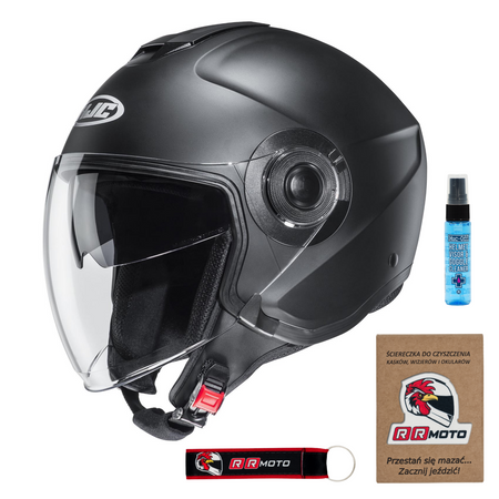 Kask otwarty HJC I40 SEMI FLAT BLACK czarny mat