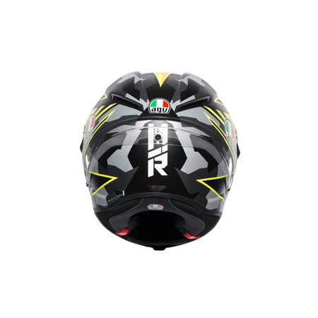 Kask integralny AGV CORSA R MIR WINTER TEST 2018 żółty czarny szary