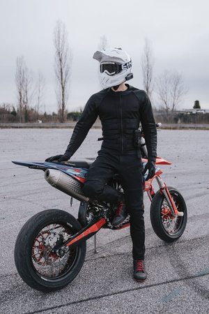Kurtka tekstylna PANDO MOTO COMMANDO BLACK czarny