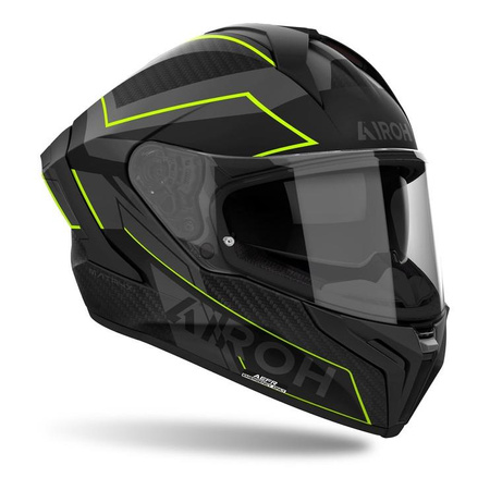 Kask integralny AIROH MATRYX SENTINEL YELLOW MATT żółty fluo szary czarny