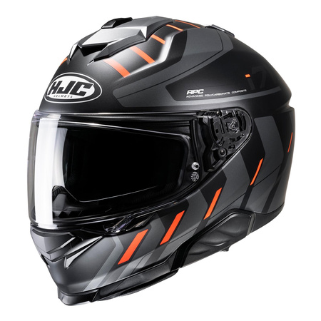 Kask integralny HJC I71 SIMO GREY/ORANGE szary pomarańczowy czarny