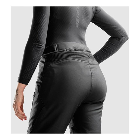 Spodnie tekstylne damskie REBELHORN HIKER IV LADY SHORT BLACK czarny
