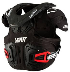 Buzer dziecięcy LEATT FUSION VEST 2.0 JUNIOR z osłoną szyi BLACK czarny