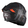 Kask integralny AXXIS HAWK EVO SV TYPE STUDIO B5 MATT czarny czerwony