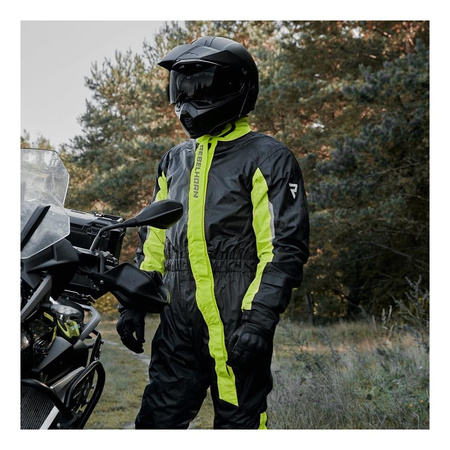 Kombinezon przeciwdeszczowy REBELHORN TRAVEL BLACK/FLO YELLOW czarny żółty fluo