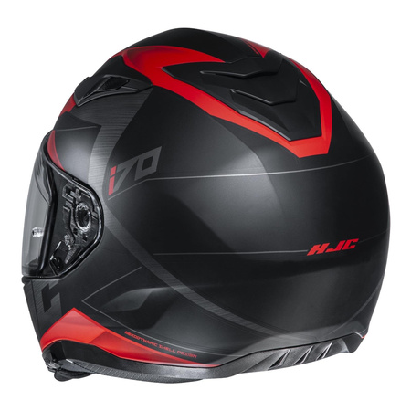 Kask integralny HJC I70 ELUMA BLACK/RED czarny mat czerwony szary