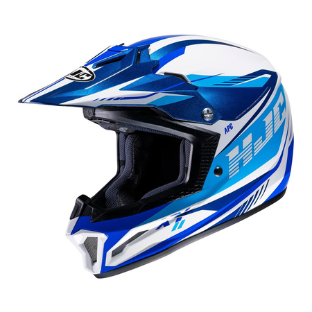 Kask cross dziecięcy HJC CL-XY-II DRIFT WHITE/BLUE biały niebieski