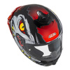 Kask integralny NZI TRENDY 3 RAPTOR BLACK GREY RED MATT czarny szary czerwony