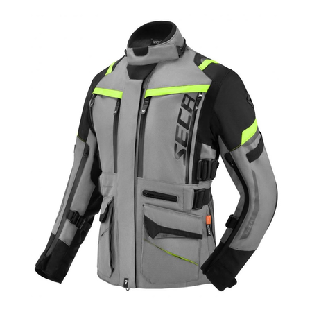 Kurtka tekstylna damska SECA ARRAKIS III LADY TITANIUM szary żółty fluo czarny