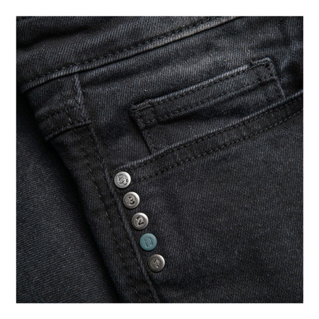 Jeansy motocyklowe damskie BROGER CALIFORNIA WASHED BLACK czarny