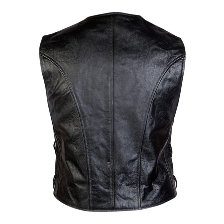Kamizelka skórzana OZONE STAFF BLACK czarny