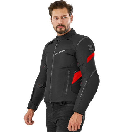 Kurtka tekstylna SHIMA RUSH 2.0 RED czarny czerwony