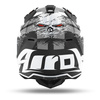 Kask cross AIROH WRAAP DEMON MATT szary biały czarny czerwony