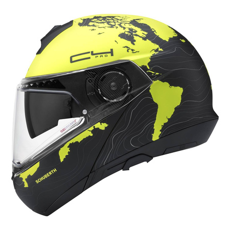 Kask szczękowy SCHUBERTH C4 PRO ECE MAGNITUDO YELLOW czarny żółty fluo