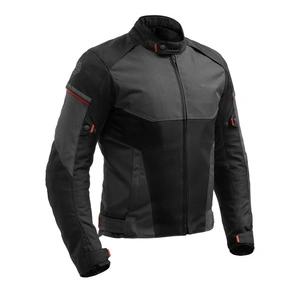 Kurtka tekstylna BROGER GRID BLACK/DARK GREY/RED czarny szary czerwony