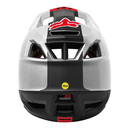 Kask rowerowy FOX PROFRAME BLOCKED BLACK/WHITE czarny biały czerwony
