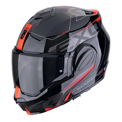 Kask szczękowy SCORPION EXO-TECH EVO TRAVELLER BLACK/RED czarny czerwony