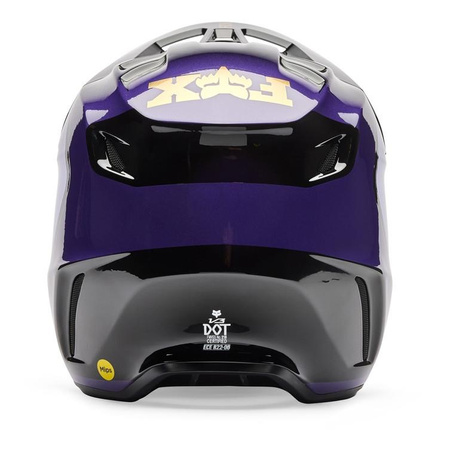 Kask cross FOX V3 DRIP BLACK/PURPLE czarny fioletowy