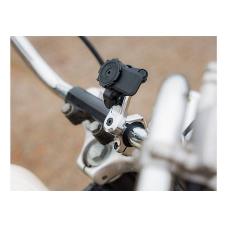 Podstawa QUAD LOCK PRO montowana na kierownicy CHROME srebrny