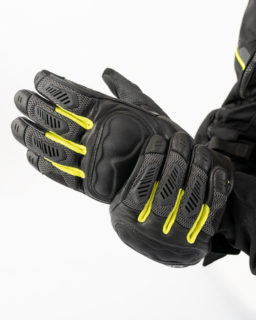Rękawice miejskie SHIMA HERO FLUO czarny żółty fluo