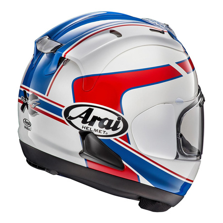 Kask integralny ARAI RX-7 V EVO SCHWANTZ DESIGN biały niebieski czerwony